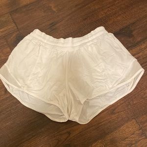 white lulu lemon hottie hot shorts